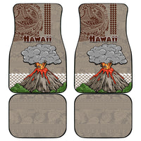 Hawaii Car Mats Aloha Volcano Mix Kakau Hawaiian Tribal LT03 Beige - Polynesian Pride