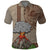 Hawaii Polo Shirt Aloha Volcano Mix Kakau Hawaiian Tribal LT03 Beige - Polynesian Pride