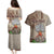 Aloha Volcano Custom Couples Matching Puletasi Dress and Hawaiian Shirt Mix Hawaiian Kakau Tribal LT03 - Polynesian Pride