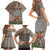 Aloha Volcano Custom Family Matching Short Sleeve Bodycon Dress and Hawaiian Shirt Mix Hawaiian Kakau Tribal LT03 - Polynesian Pride