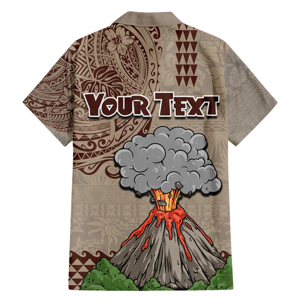 Aloha Volcano Custom Family Matching Tank Maxi Dress and Hawaiian Shirt Mix Hawaiian Kakau Tribal LT03 - Polynesian Pride