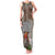 Aloha Volcano Custom Family Matching Tank Maxi Dress and Hawaiian Shirt Mix Hawaiian Kakau Tribal LT03 Mom's Dress Beige - Polynesian Pride