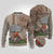 Aloha Volcano Custom Ugly Christmas Sweater Mix Hawaiian Kakau Tribal LT03 Beige - Polynesian Pride