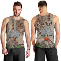 Aloha Volcano Custom Men Tank Top Mix Hawaiian Kakau Tribal LT03 - Polynesian Pride