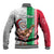 Custom Hawaii Mele Kalikimaka Baseball Jacket Santa Playing Ukele Mix Kakau Pattern Xmas Style LT03 - Polynesian Pride