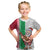 Custom Hawaii Mele Kalikimaka Kid T Shirt Santa Playing Ukele Mix Kakau Pattern Xmas Style LT03 Red - Polynesian Pride