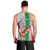 Custom Hawaii Mele Kalikimaka Men Tank Top Santa Playing Ukele Mix Kakau Pattern Xmas Style LT03 - Polynesian Pride