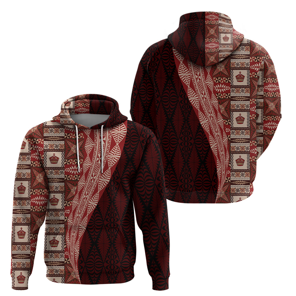 Tonga Fonulei and Ngatu Pattern Hoodie LT03 - Polynesian Pride