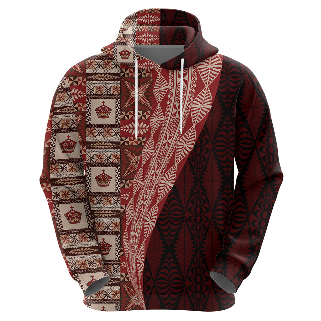 Tonga Fonulei and Ngatu Pattern Hoodie LT03 - Polynesian Pride