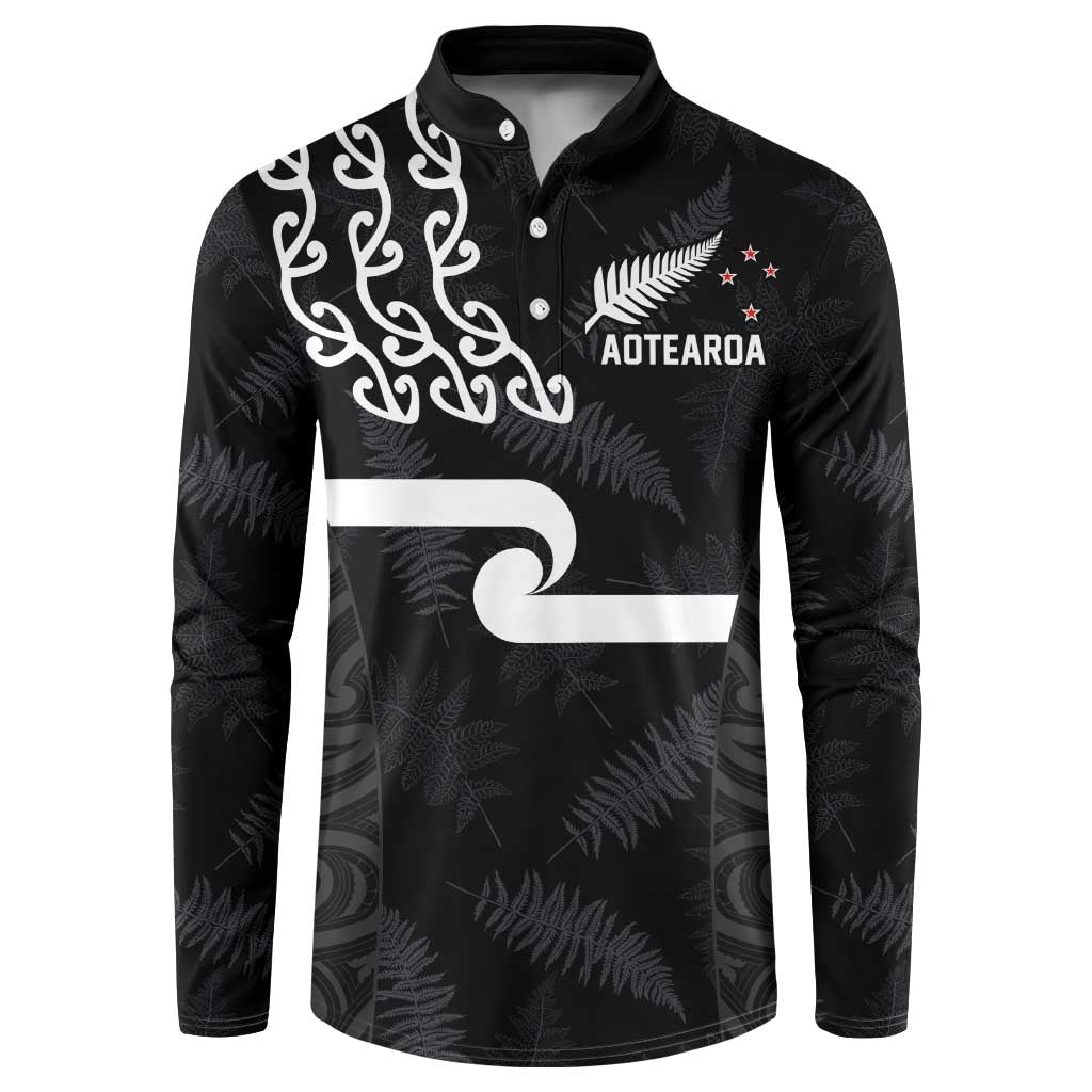 New Zealand Rugby Custom Button Sweatshirt The Champions Aotearoa