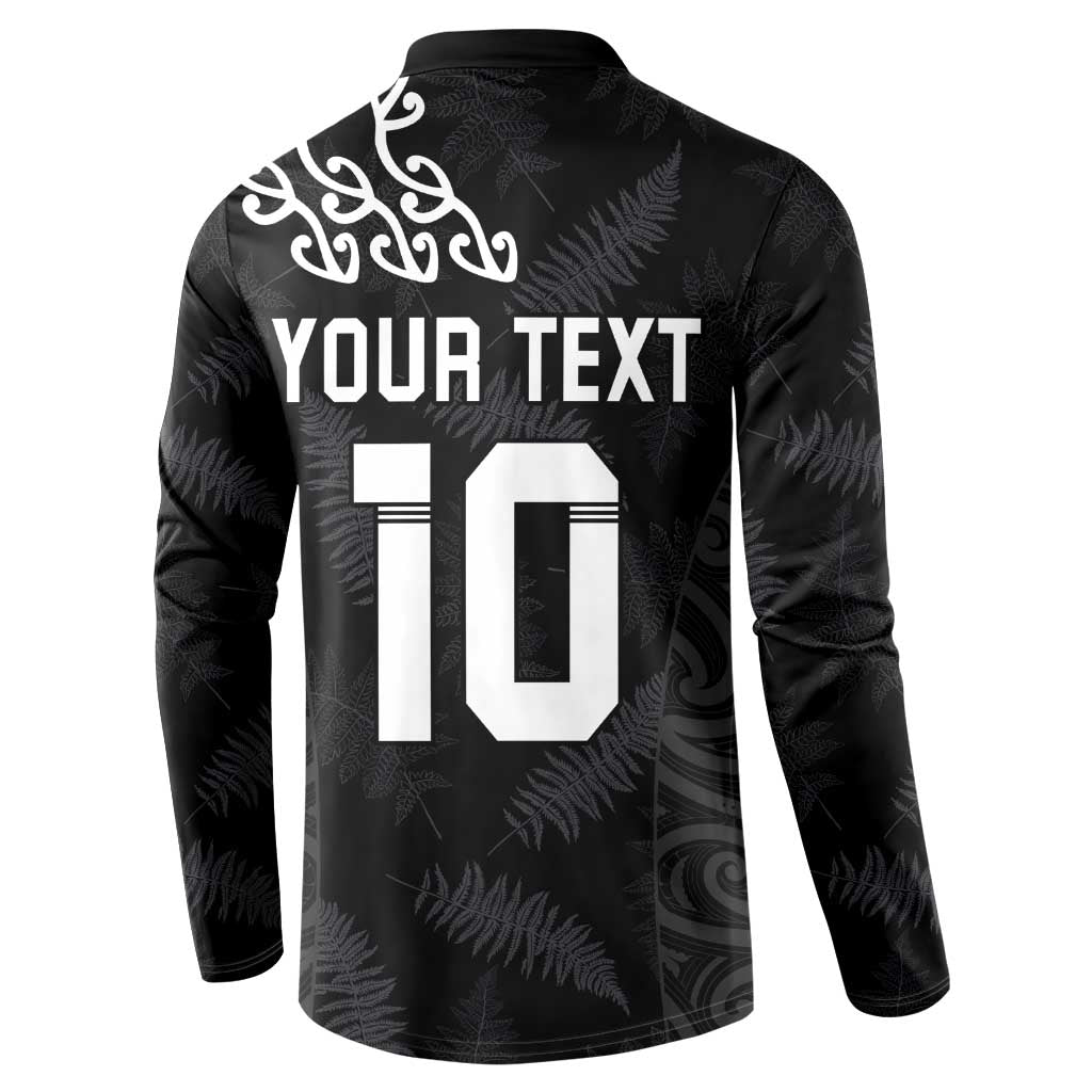 New Zealand Rugby Custom Button Sweatshirt The Champions Aotearoa