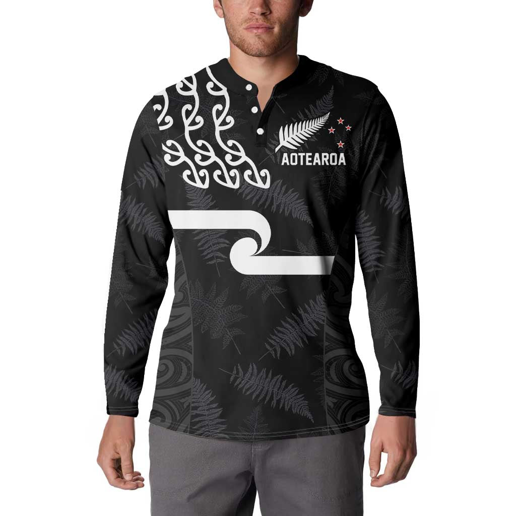 New Zealand Rugby Custom Button Sweatshirt The Champions Aotearoa
