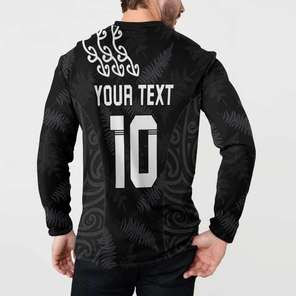 New Zealand Rugby Custom Button Sweatshirt The Champions Aotearoa