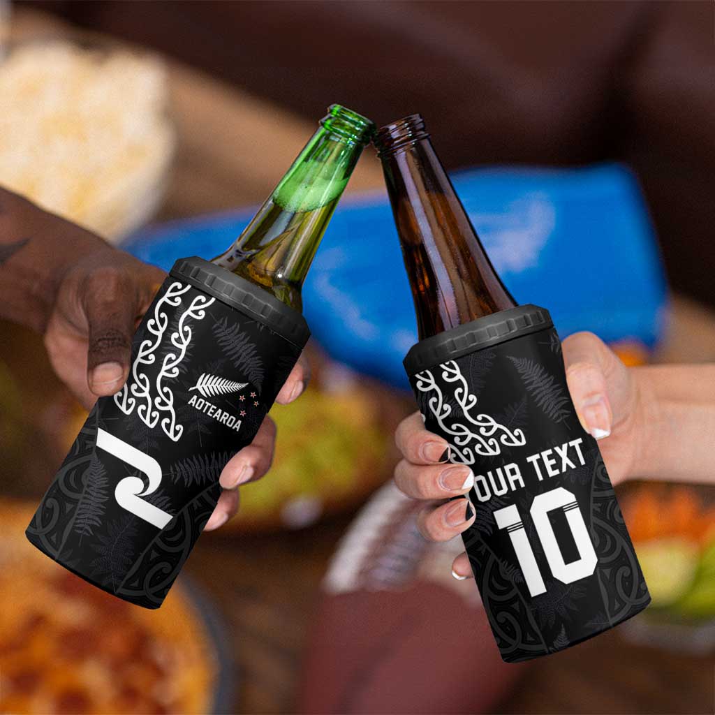 Custom New Zealand Rugby Jersey 2025 4 in 1 Can Cooler Tumbler The Champions Aotearoa