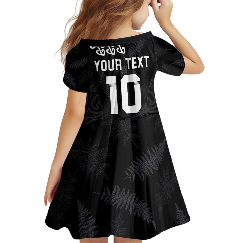 New Zealand Rugby Custom Family Matching Off Shoulder Short Dress and Hawaiian Shirt The Champions Aotearoa