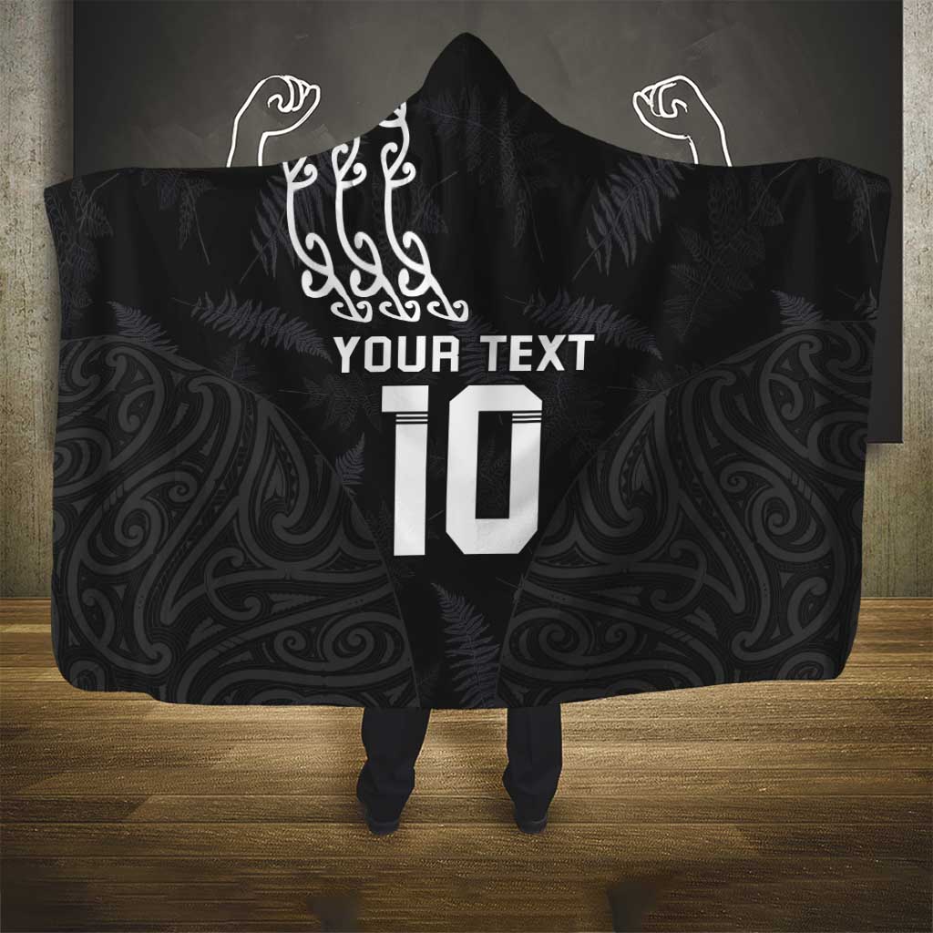 New Zealand Rugby Custom Hooded Blanket The Champions Aotearoa