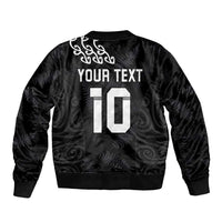 New Zealand Rugby Custom Sleeve Zip Bomber Jacket The Champions Aotearoa