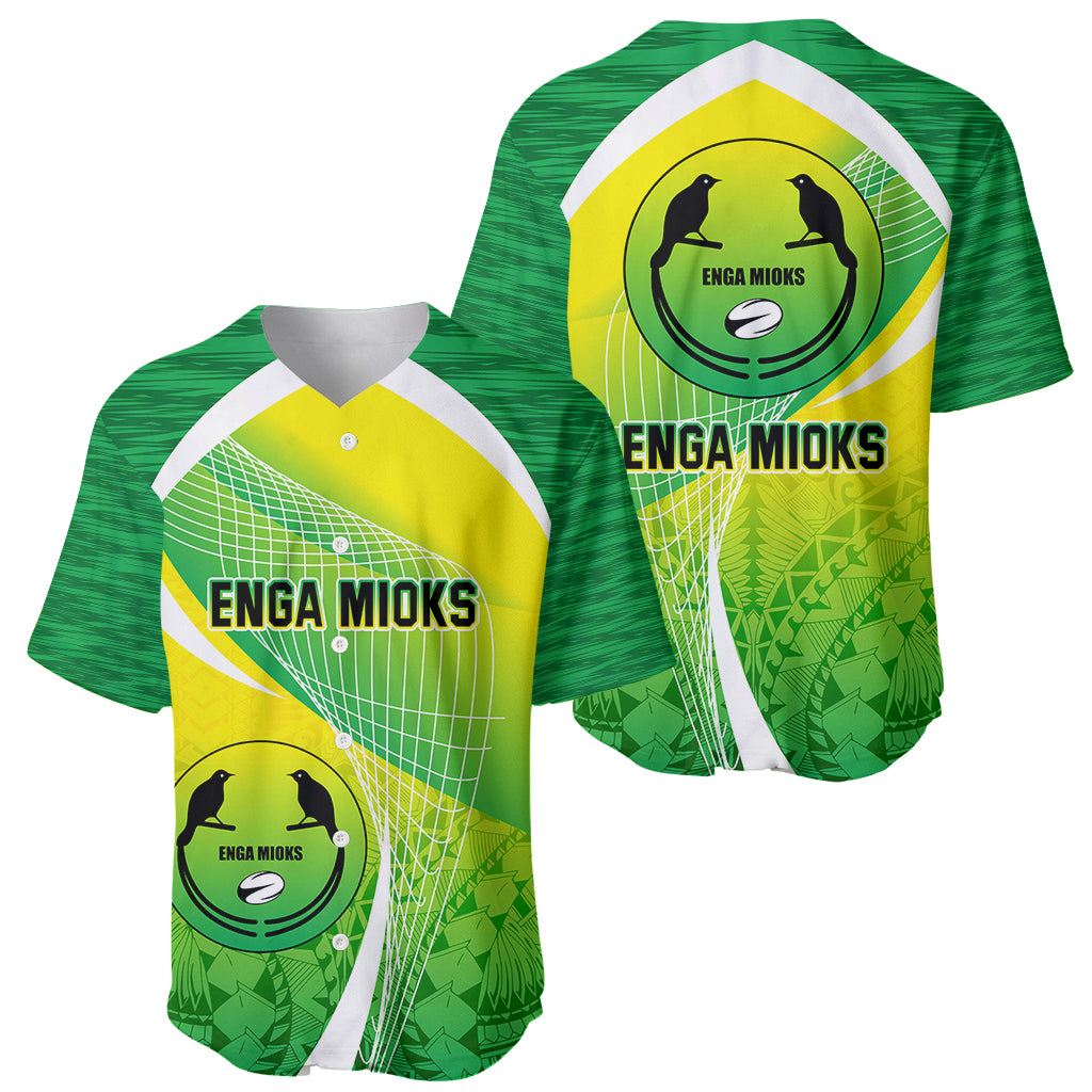 Enga Mioks Rugby Baseball Jersey Papua New Guinea Polynesian Tattoo LT03 - Polynesian Pride