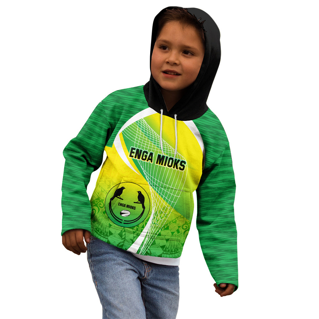 Enga Mioks Rugby Kid Hoodie Papua New Guinea Polynesian Tattoo LT03 - Polynesian Pride