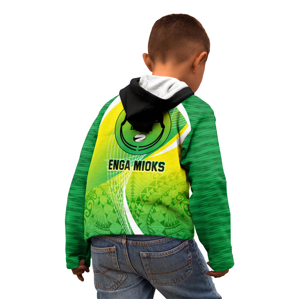 Enga Mioks Rugby Kid Hoodie Papua New Guinea Polynesian Tattoo LT03 - Polynesian Pride