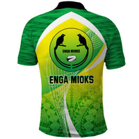 Enga Mioks Rugby Polo Shirt Papua New Guinea Polynesian Tattoo LT03 - Polynesian Pride
