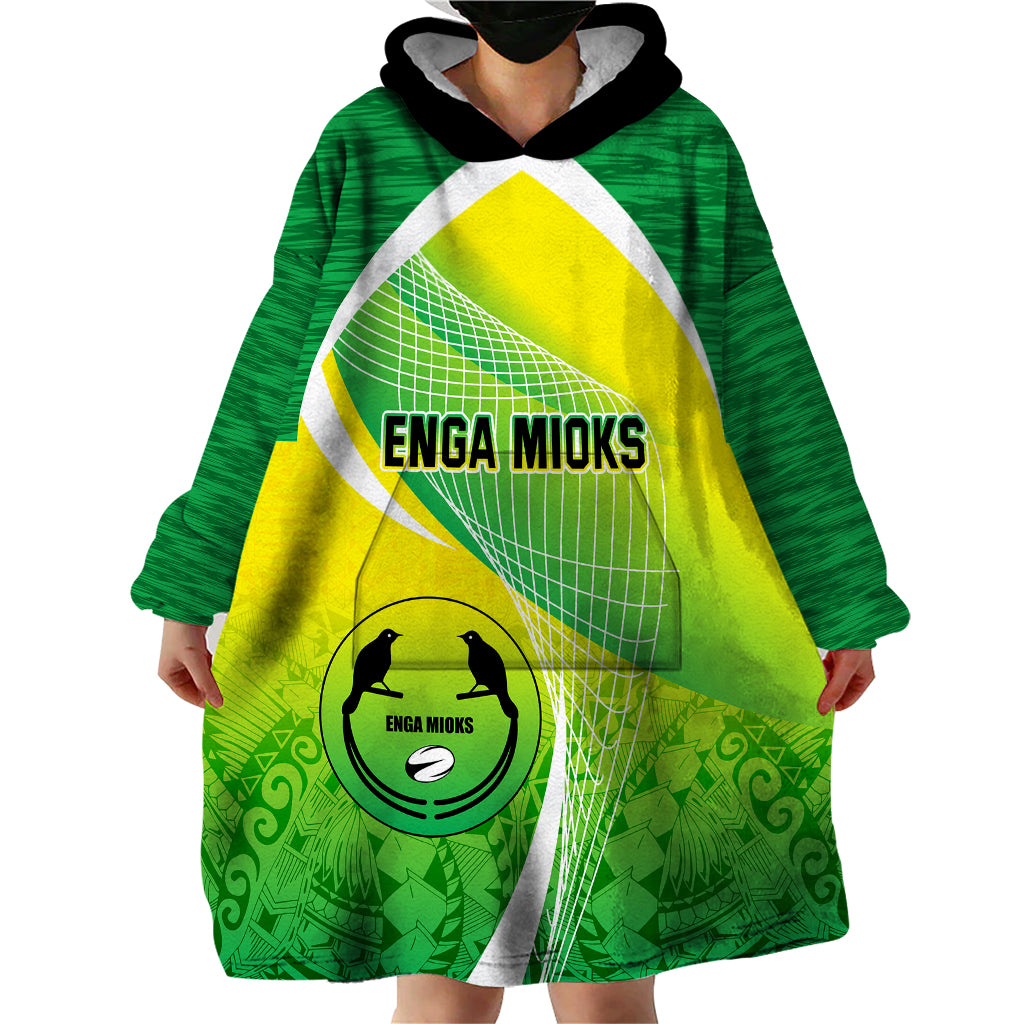 Enga Mioks Rugby Wearable Blanket Hoodie Papua New Guinea Polynesian Tattoo LT03 - Polynesian Pride