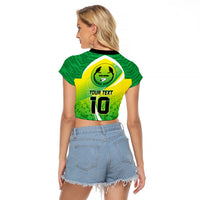 Custom Enga Mioks Rugby Raglan Cropped T Shirt Papua New Guinea Polynesian Tattoo LT03 - Polynesian Pride