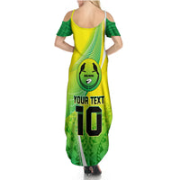 Custom Enga Mioks Rugby Summer Maxi Dress Papua New Guinea Polynesian Tattoo LT03 - Polynesian Pride