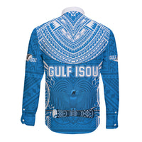 Gulf Isou Rugby Long Sleeve Button Shirt Papua New Guinea Polynesian Tattoo LT03 - Polynesian Pride