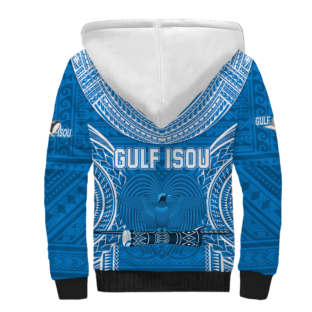 Gulf Isou Rugby Sherpa Hoodie Papua New Guinea Polynesian Tattoo LT03 - Polynesian Pride