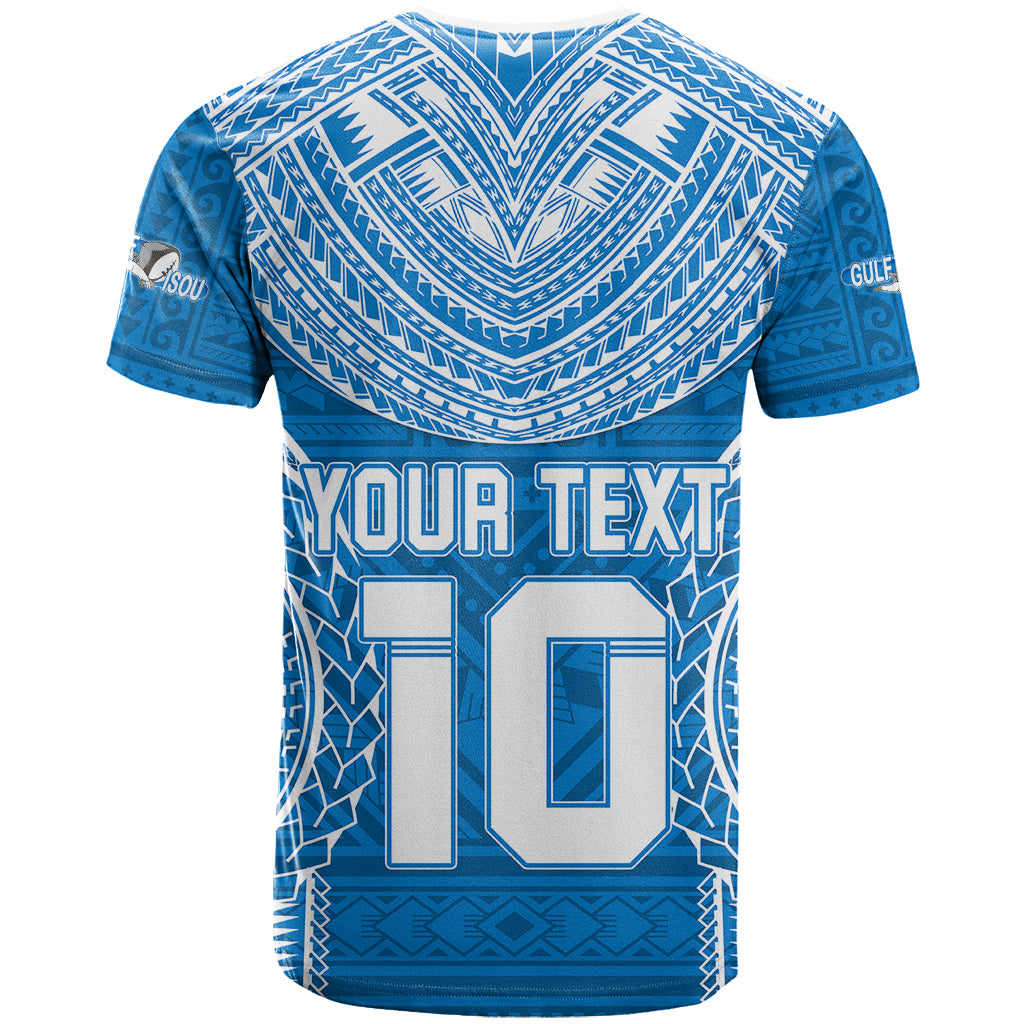 Custom Gulf Isou Rugby T Shirt Papua New Guinea Polynesian Tattoo LT03 - Polynesian Pride