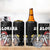 Hawaii Aloha Santa Claus Funny Polynesian Tattoo 4 in 1 Can Cooler Tumbler Black Color