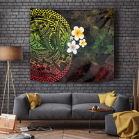 Hawaiian Hibiscus and Plumeria Polynesian Tribal Tattoo Tapestry Reggae Color LT03 - Polynesian Pride