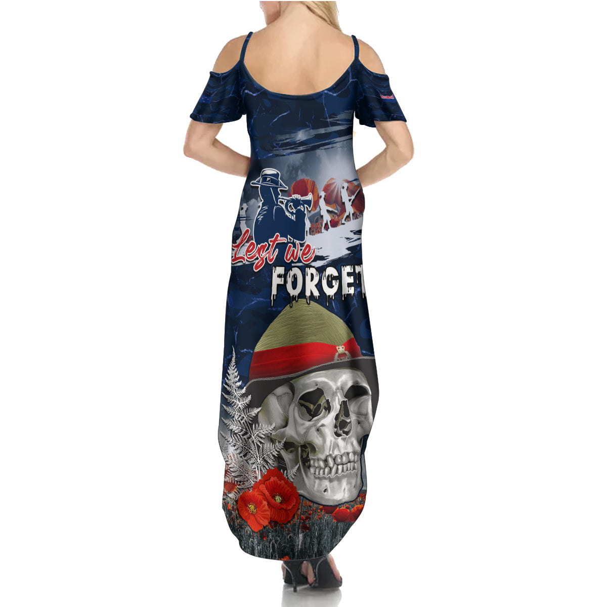 New Zealand ANZAC Day Family Matching Summer Maxi Dress and Hawaiian Shirt Freedom Ain't Free LT05 - Polynesian Pride