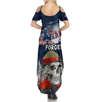 New Zealand ANZAC Day Summer Maxi Dress Freedom Ain't Free LT05 - Polynesian Pride