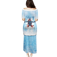 New Zealand Sky Diving Family Matching Puletasi and Hawaiian Shirt Lets Get High