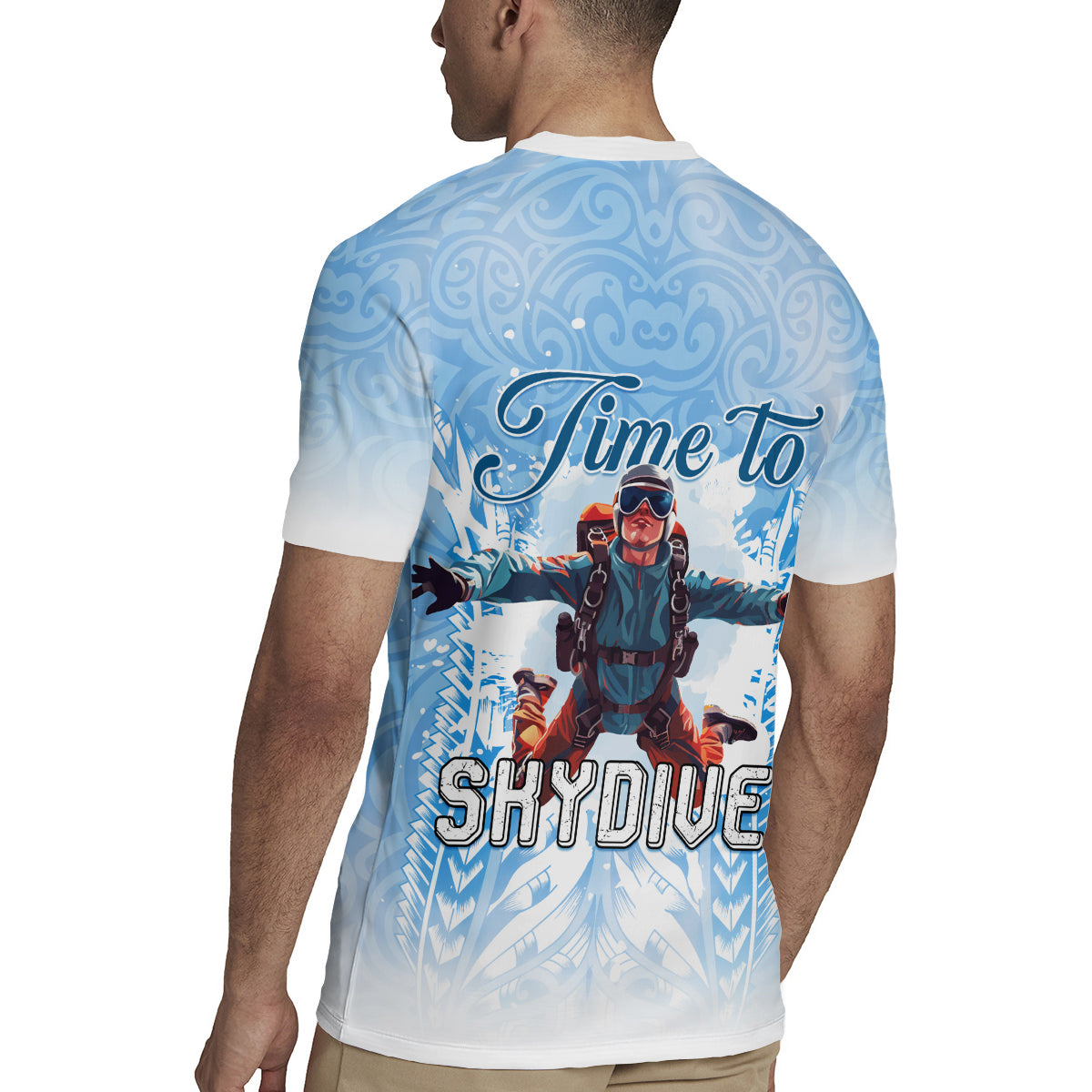 New Zealand Sky Diving Rugby Jersey Lets Get High