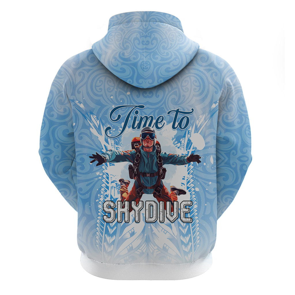 New Zealand Sky Diving Zip Hoodie Lets Get High