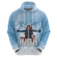 New Zealand Sky Diving Zip Hoodie Lets Get High