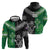 New Zealand And Ireland Rugby Custom Hoodie Maori Tiki With Shamrock