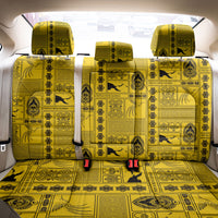 Papua New Guinea Heritage Motif Back Car Seat Cover Yellow Version LT05 - Polynesian Pride