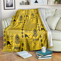 Papua New Guinea Heritage Motif Blanket Yellow Version LT05 Yellow - Polynesian Pride