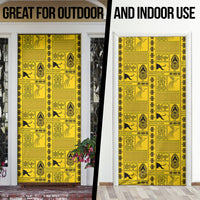 Papua New Guinea Heritage Motif Door Cover Yellow Version LT05 - Polynesian Pride