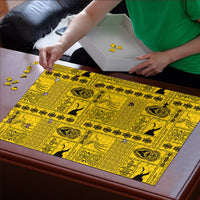 Papua New Guinea Heritage Motif Puzzle Yellow Version LT05 - Polynesian Pride