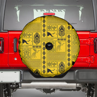 Papua New Guinea Heritage Motif Spare Tire Cover Yellow Version LT05 - Polynesian Pride