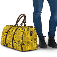Papua New Guinea Heritage Motif Travel Bag Yellow Version LT05 - Polynesian Pride