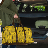 Papua New Guinea Heritage Motif Travel Bag Yellow Version LT05 - Polynesian Pride