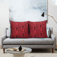 Papua New Guinea Heritage Motif Pillow Cover Red Version LT05 - Polynesian Pride