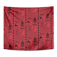 Papua New Guinea Heritage Motif Tapestry Red Version LT05 - Polynesian Pride