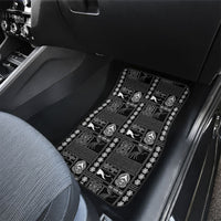 Papua New Guinea Heritage Motif Car Mats Black Version LT05 - Polynesian Pride